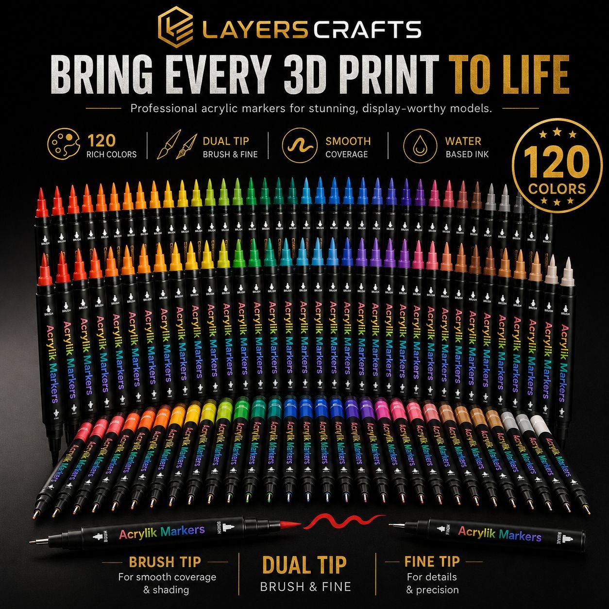 DetailPro™ Acrylic Markers - LayersCraftsDetailPro™ Acrylic Markers