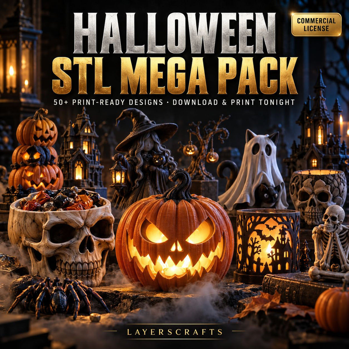 HALLOWEEN STL MEGA PACK - LayersCraftsHALLOWEEN STL MEGA PACK