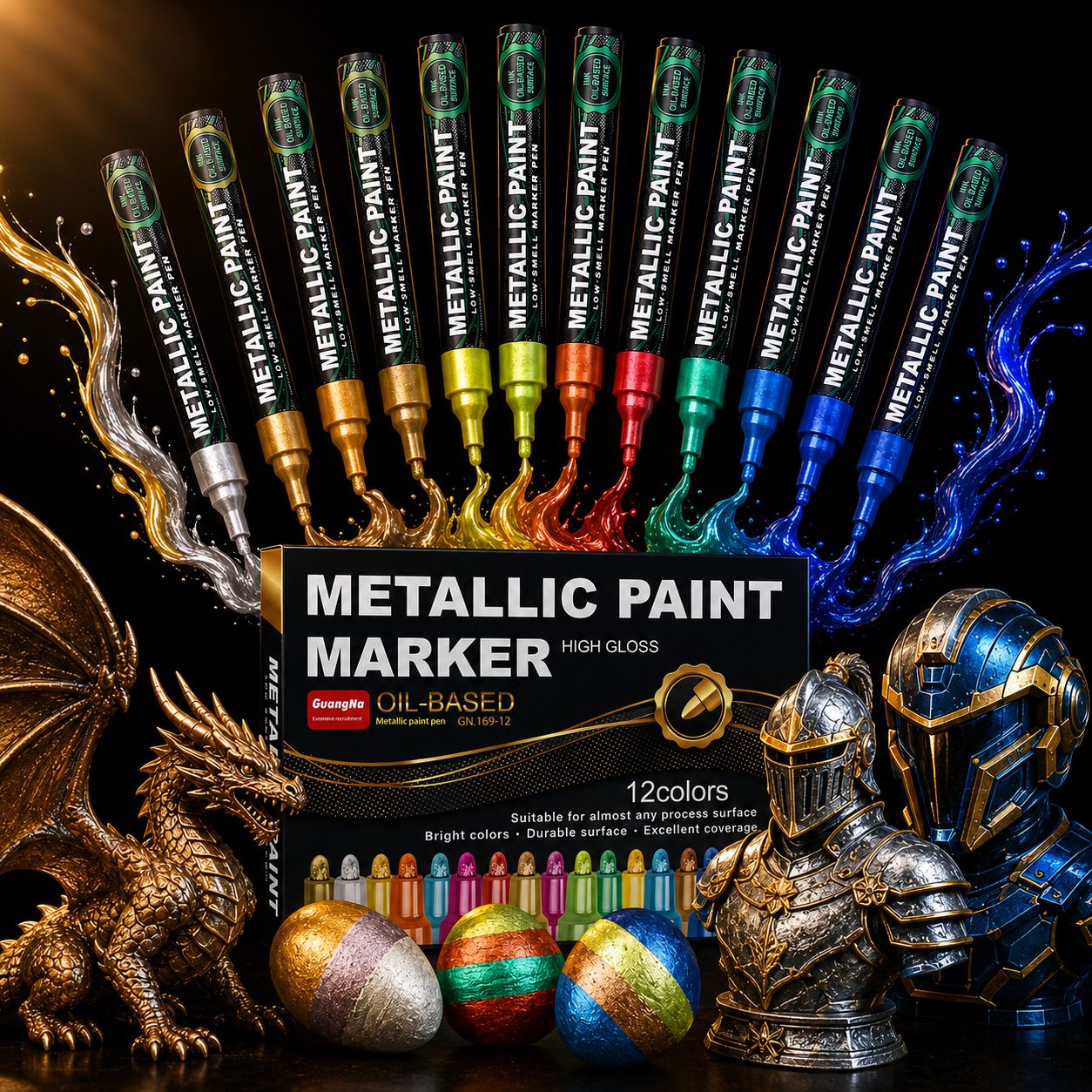 MetalPro™ Metallic Markers - LayersCraftsMetalPro™ Metallic Markers