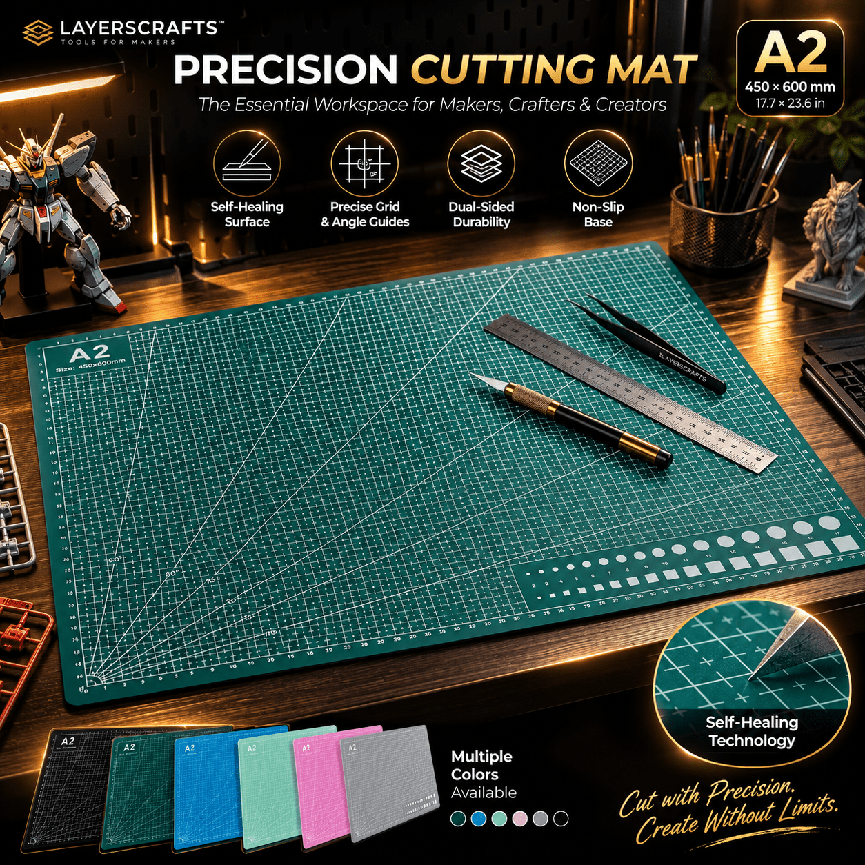 Precision Cutting Mat - LayersCraftsPrecision Cutting Mat